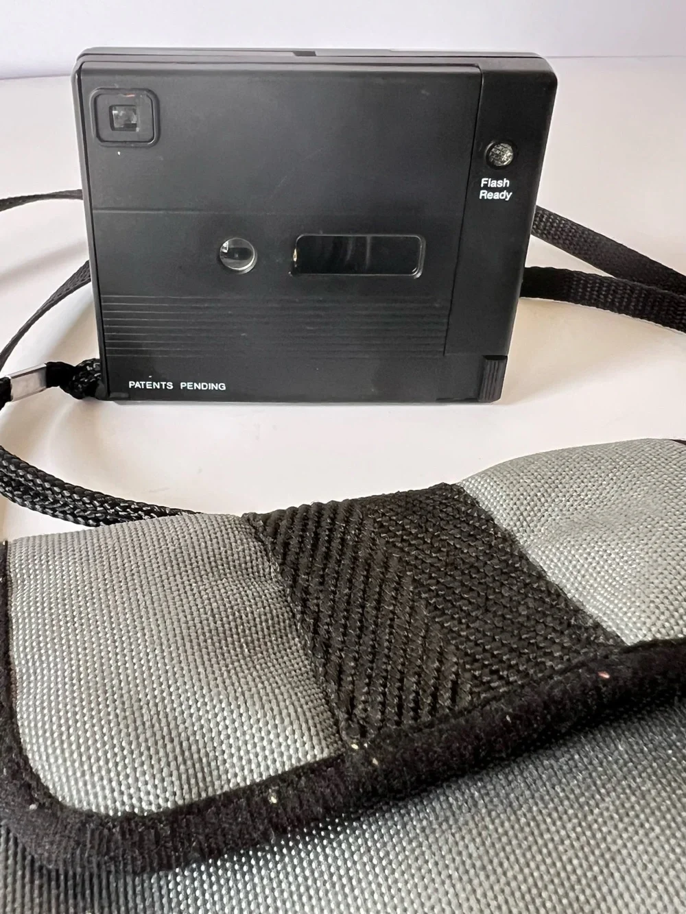 Vintage Ansco disc HR 15 Film Camera with Case in Black & Gray